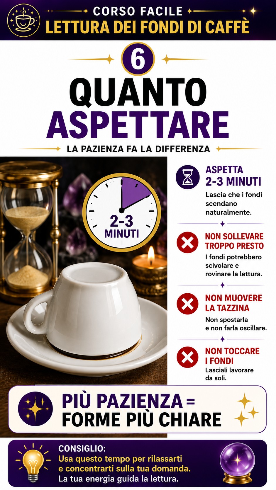 corso facile illustrato con immagini per imparare la lettura dei fondi di caffè realizzato dai tarocchi gratis delle streghe e dal cartomante francesco