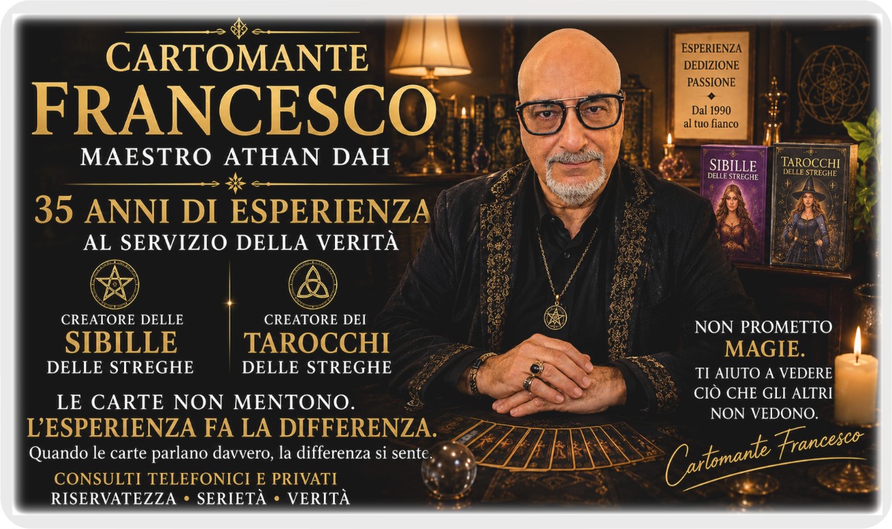 Maestro Athan Dah Cartomante Francesco Genova